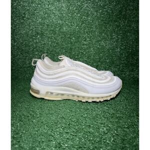 Nike Air Max 97 Triple White Womens Size 9.5 Athletic Sneaker Running Shoes